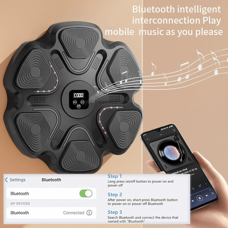 Bluetooth music boxing target light adjustment boxing machine home fitness boxing wall target