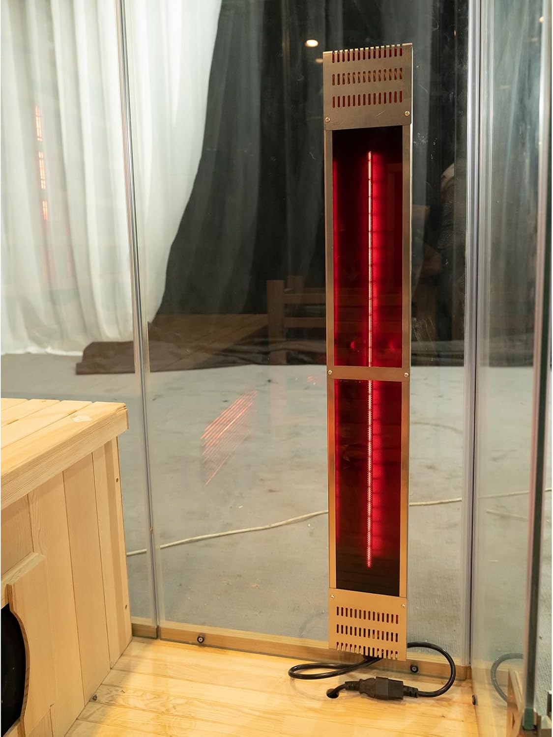 ZONEMEL Hybrid Wooden Sauna for 2-3 Person, Far Infrared & Steam Dual-System, 2100W 220V, 3.5KW Heater, 6 Heating Elements and Sauna Stove, 8mm Tempered Glass, Oxygen Bar, 7-Color Lights