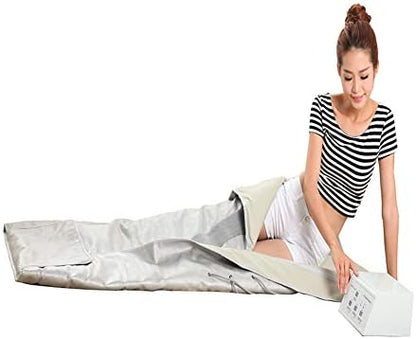 ZONEMEL 3 Zone Digital Far-Infrared Heat Sauna Blanket, Body Shaper Sauna Slimming Blanket Detox Therapy Machine Fitness, Adjustable Size