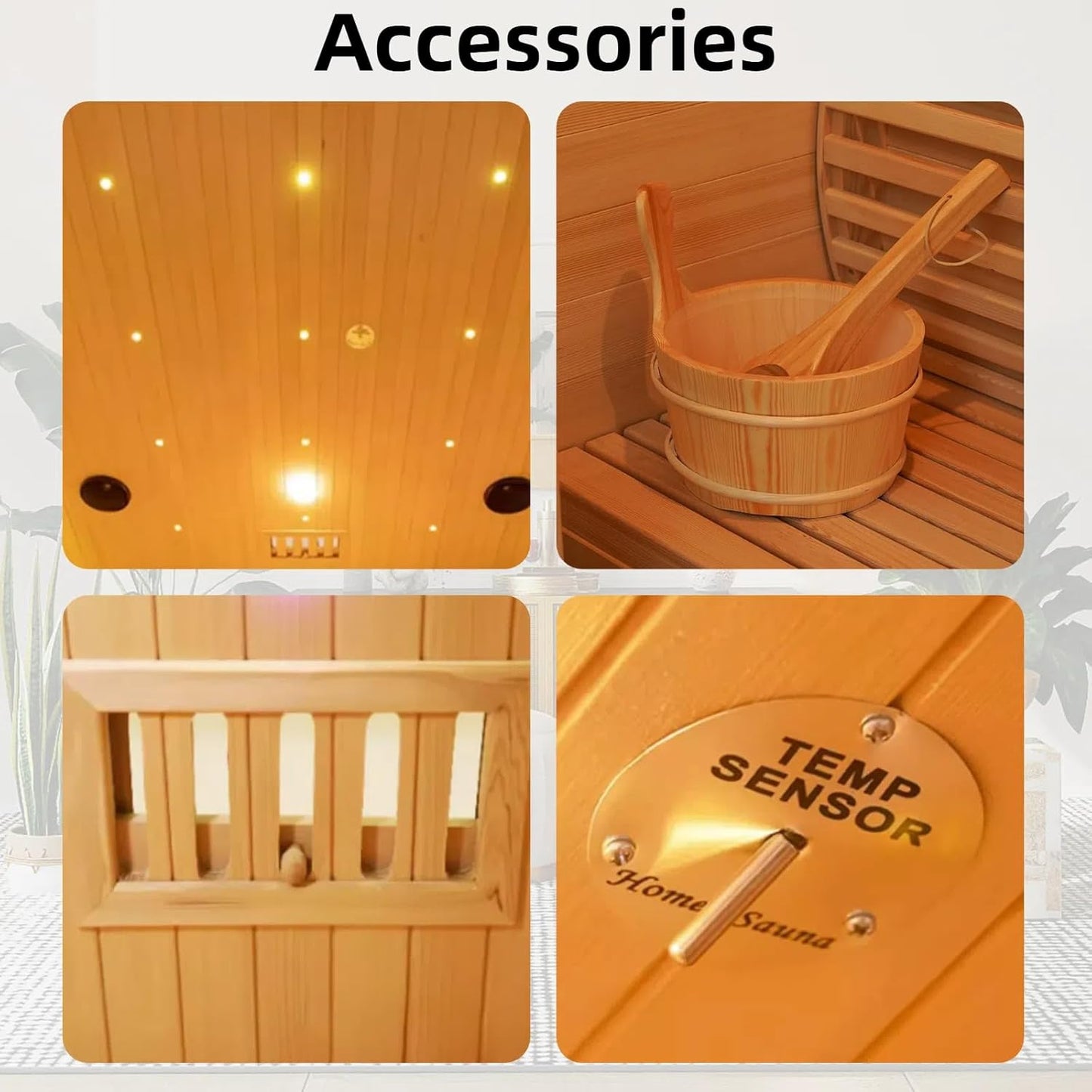 Hemlock Indoor Luxury Hybrid Sauna for 4-5 People