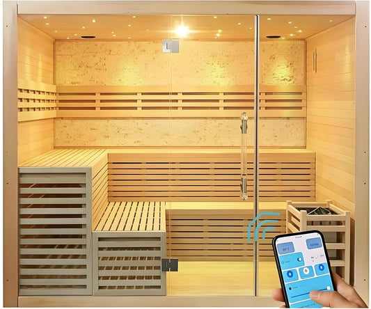 6 or 8 Person Indoor Traditional Steam Sauna