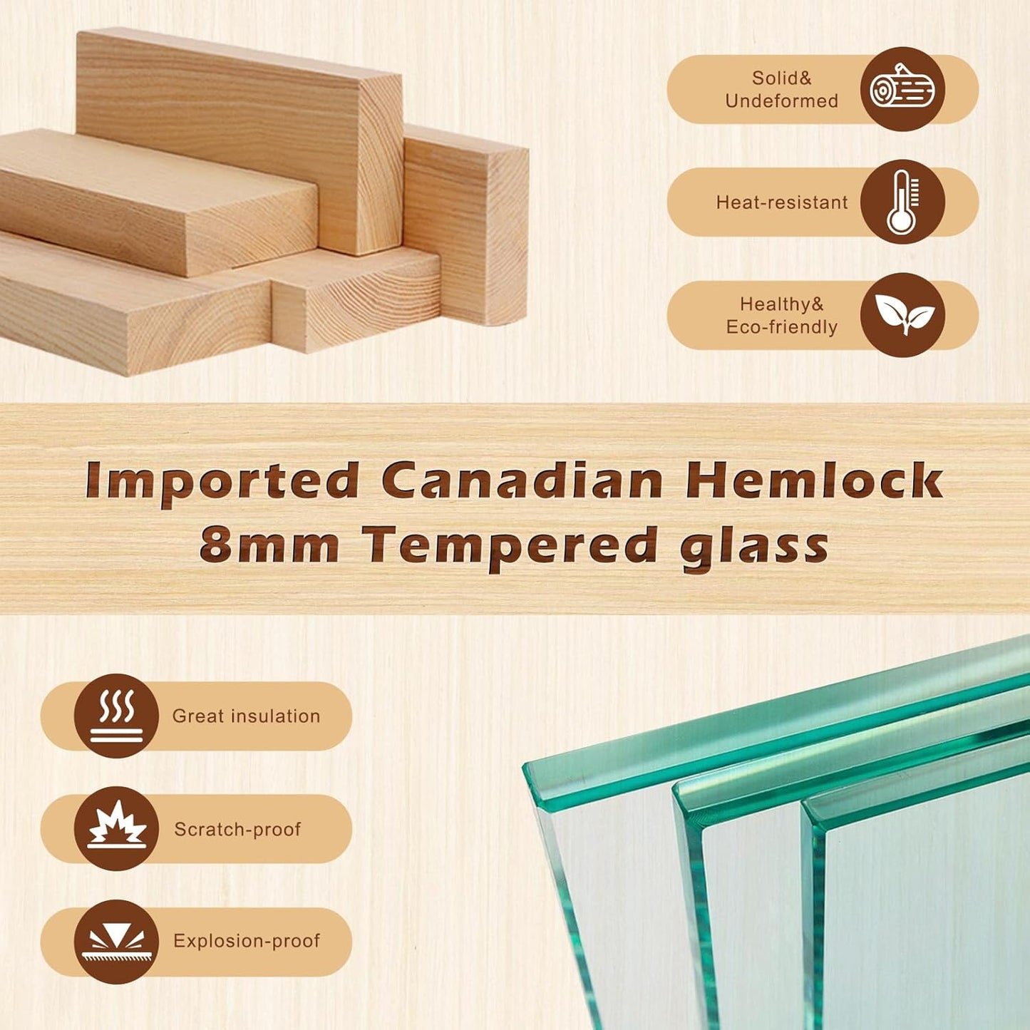 ZONEMEL Outdoor Corner Steam Sauna, Canadian Hemlock Saunas 2-4 Person, 6KW Harvia Heater, 220V, Broad Bench, Wide Glass View, Asphalt Shingles, Waterproof Tarp, Backrest, Right Door (0-195℉)