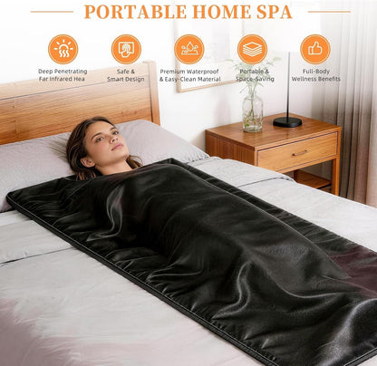 Infrared Sauna Blanket Fast Heating Temp 68–176°F