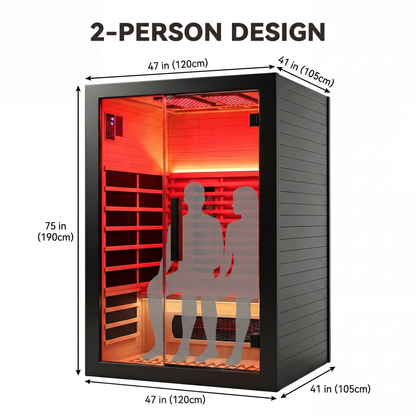 2 Person Full Spectrum Infrared Sauna