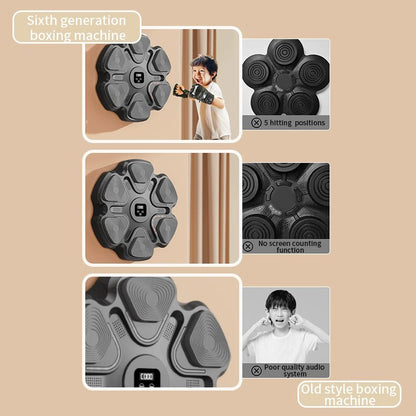 Bluetooth music boxing target light adjustment boxing machine home fitness boxing wall target